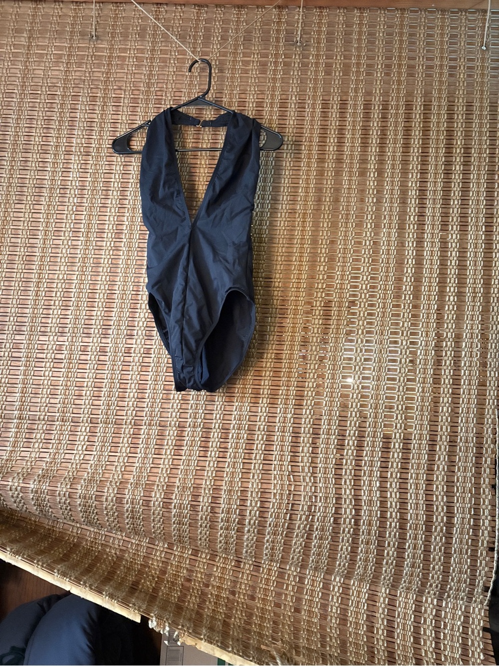 Anne Cole Black One-Piece V-Neck Swimsuit